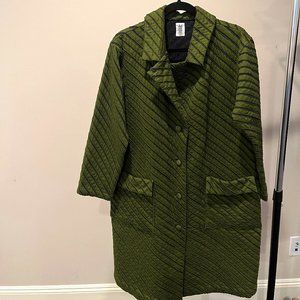 Haat Green and Navy Coat - Size M